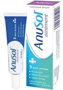 Anusol Ointment – Proven Formula Shrinks Piles, Relieves Discomfort, Soothes Itching & Lubricates – 25 g (Pack of 1)