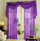 Gardinenbox Voile komplett GARDINEN Set 3tlg. -60999-, 60999 (Lila)