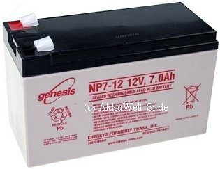 Hawker Yuasa Genesis NP7-12 Connection 4.8mm 12V 7Ah 7.2Ah PB Lead Gel Battery AGM Technology Accu Battery