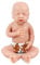 Vollence 46 cm Augen Geschlossen Ganzkörper Silikon Reborn Babypuppe, Vollsilikon Babypuppes, Nicht Vinyl Puppen, Ganzkörper Silikon Baby Puppe - Junge