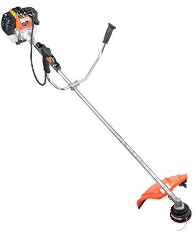 2 in 1 Motorsense Benzin Freischneider Rasentrimmer Rasenmäher DEMRQ-580 5,2 PS TRIMMER - KG