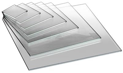 EH Design Placa de cristal acrílico – 150 x 150 x 6 mm – Corte de cristal acrílico a medida – Resistente a los rayos UV & resistente a la intemperie – Transparente y brillante – Para bricolaje,