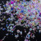3 Colors 150g UV Resin Bubble Beads 0.4mm to 3mm, Magical Water Droplets, Iridescent Color Glass Balls Micro Beads for Shaker Resin Molds Pendant Jewelry Making
