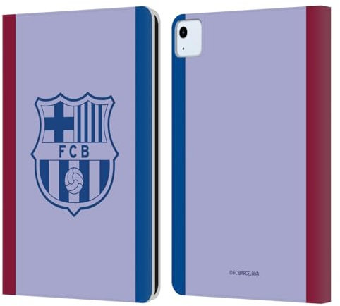 Head Case Designs Licenciado Oficialmente FC Barcelona Lejos Kit de Escudo 2021/22 Carcasa de Cuero Tipo Libro Compatible con Apple iPad Air 2020/2022