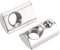 sourcing map 50Stk.M5 T Nutensteine Roll-in Spring Nutensteine mit Kugel Kohlenstoffstahl für 2020 Serie Alu Strangpressprofilschiene mit 6mm Slot