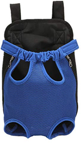 Hundetragetasche für kleine Hunde Hundereisetasche für Hunde Rosa (Blau-L)