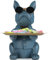 Bandeja de Bulldog Azul, Bandeja de Almacenamiento de Escritorio, bandejas Decorativas de Bulldog alcancía, multifunción, Oficina, hogar, Entrada, Llave, Bandeja de Almacenamiento de Aperitivos