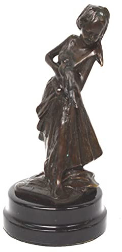 Graf von Gerlitzen Messing Bronze Figur Bronzefigur Mädchen E