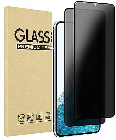 JMDZDL Sichtschutz für Samsung Galaxy S22 5G Schutzfolie, [2 Stück] Anti-Spähen Panzerglasfolie für Samsung S22 Anti-Spy Displayschutzfolie 9H Härte Gehärtetes Glas Full Screen Blickschutzfolie