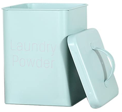 Waschpulver Box Waschmittelbox Mit Dosierlöffel, 4L Metall Aufbewahrungsbox Waschpulverdosen Vorratsdosen Mit Deckel Wäscheservice Pulver Box, Waschpulver Speicher Für Pulver Lebensmittel Tiernahrung