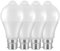 Weskjer B22 Motion Sensor LED Bulbs - 4 Pack B22 LED Bayonet Light Bulbs 12W 1020LM, 6000K Cool White, CIR>85, IP42 Waterproof Energy Saving Lightbulbs, Non Dimmable