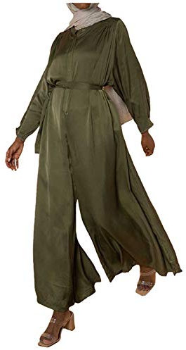 callmo Muslimische Kleider Damen Damen Kleid Muslimisches Einteiliges Gebetskleid für Abaya Islamischer Naher Osten Dubai Türkei Maxi Kaftan mit Hijab in voller Länge