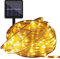 Wlevzzor Solar Lichterkette Außen, 22M 200 LED Lichterkette Solar mit 8 Modi, PVC Schlauch, für Garten, Terrasse, Balkon, Hochzeit, Partys Dekorationen, Weihnachtsbaum (Warmweiß)