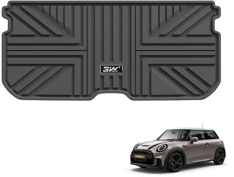 3W Kofferraumwanne für Mini Cooper 3-Türer F56 2014-2024(Nur für 3-Türen), TPE Allwetter Maßgeschneiderte Kofferraummatte Komplettset Mini Hatch Auto kofferraum Zubehör, Wasserabweisend & Pflegeleicht