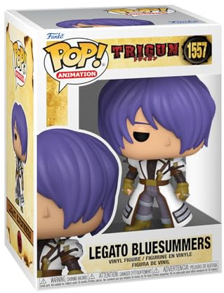 Funko POP! Animation: Trigun - Legato Bluesummers | Offizieller Fanartikel und Merch - Vinyl Sammelfigur als Regal Deko - Geschenkidee zum Geburtstag für Fans und Sammler