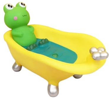 LUHEVIDIA Kreative Seifenschale Niedliche Seifenschalen Seifenschale mit Abfluss, Stilvolle Dusche Küche Seifenhalter (Frösche)