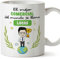 MUGFFINS Tazas Personalizadas para COMERCIAL hombre - En Español - Eres Mejor del Mundo - 11 oz / 330 ml - Regalo Personalizable original y divertido