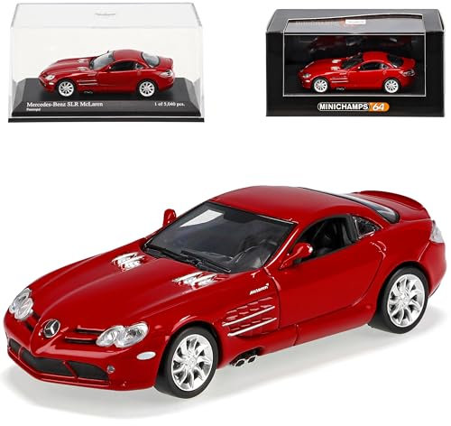 Generisch Mercedes-B SLR McLaren Coupe Rot 1/64 Minichamps Modell Auto Modellauto