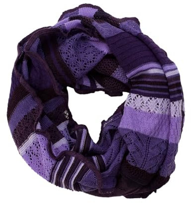 Invero, Loop Schal Zita, 100% Merinowolle (Lila)