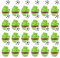 MEUTL 24&48 Pcs Football Cupcake Toppers, Football Cake Toppers Decorations for Football Birthday Parties, Soccer Cupcake Toppers for World Cup and European Championship Decorations (48 Black White)