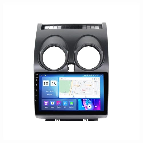 Android 12 Autoradio Mit Navi 2 Din 9 Zoll Touchscreen Autoradio Für Nissan Qashqai 2006-2013 Mit Carplay Android Auto,mit RDS Bluetooth FM AM Lenkradsteuerung Rückfahrkamera ( Color : M500 8+128G )
