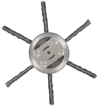 Vordpe Cabezal de fresado para cortadora de césped, Cepillo Profesional para desbrozadora eléctrica, Cabezal de Corte de Alambre de Acero, Cepillo de Alambre para jardín (6 Cabezales)