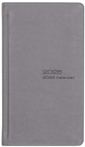 Güss Taschenkalender 15x9cm 1W.= 2S. Einband Tucson grau