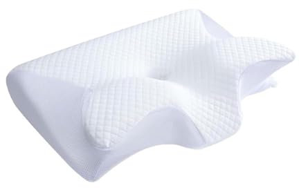 schlafparadies Orthopädisches Kissen aus Memoryschaum Orthopädisches Nackenkissen aus Memory Foam für Seitenschläfer - Ergonomisches Nackenstützkissen mit abnehmbarem Bezug