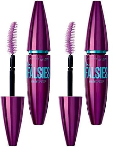 Maybelline New York Volum' Express Falsche Wimpern Mascara in Very Black, 9 ml (Packung mit 2)