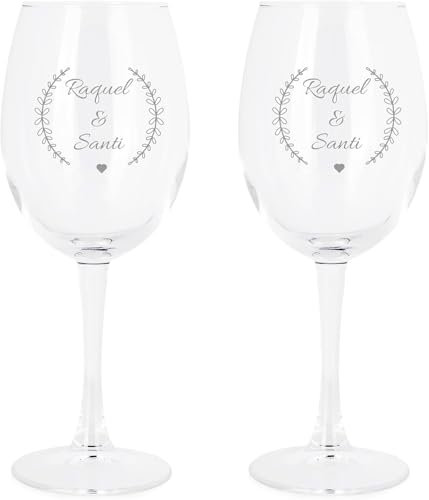 Cocholate | Copa de Vino Personalizada | Copa de Cristal Grabada para Vino con el Nombre o Texto que quieras | Copa de Cristal de (Gran reserva) (2, Copa de Vino con Logo)