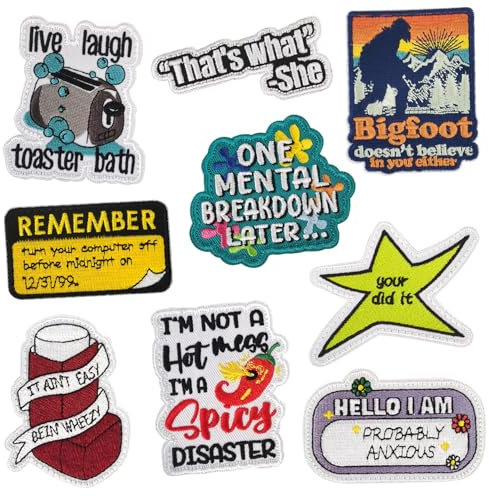 ZESION Funny Flags Tactical Hook and Loop Patch for Tactical Backpacks, Undershirts, Jackets, Jeans and Hats/9 Pcs