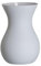 Ritzenhoff & Breker Annalena Vase, 18 cm, Moderne Tischvase mit softem Matt-Finish, Bauchige Dekovase zur Dekoration, Glas, Grau