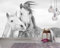 XLMING Cheval Animé Papier Peint 3D Intissé Salon Canapé Chambre À Coucher Salle Manger Intérieure Murale-300cm×210cm
