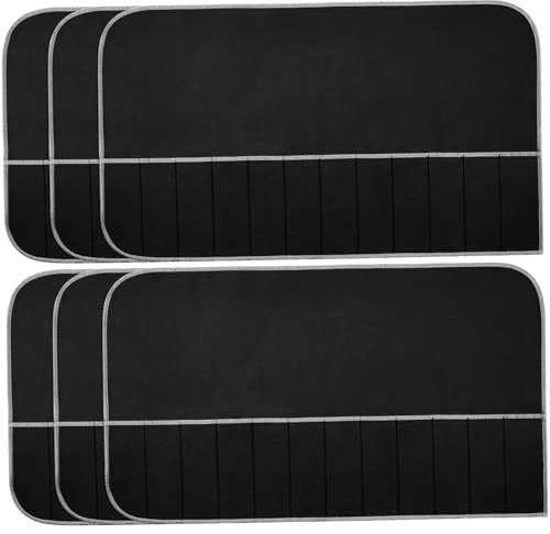 Silver Storage Bags Anti Tarnish 12 Slot Silverware Storage, 6PCS Dustproof Foldable Flatware Storage Silverware Bags for Kitchen Cutlery Utensils Silver Storage Bags