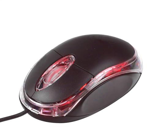 Diuyzoc Souris de jeu filaire, souris de jeu mécanique, design ergonomique, contrôle amélioré, 9,5 x 5 x 3,6 cm, 1000 DPI, pour ordinateur, ordinateur portable