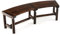 COSTWAY Gartenbank ohne Rückenlehne, wetterfeste Sitzbank, Holzbank für 2-3 Sitzer bis 325 kg belastbar, Terrassenbank aus Holz, Parkbank für Garten, Balkon, Terrasse