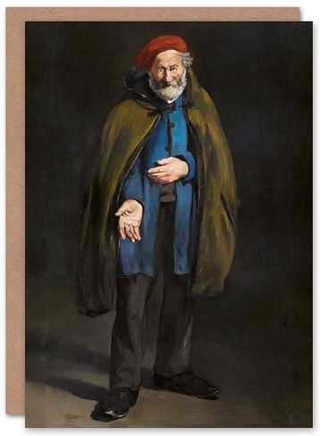Artery8 Edouard Manet Art Card Beggar with Duffle Coat Philosopher