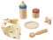 Hemobllo 1Satz Holzflaschen Fütterungsset für Puppenflasche für Rollenspiele und Fantasievolles Lernen Teilig Pädagogisches Holzspielzeug für Kreative