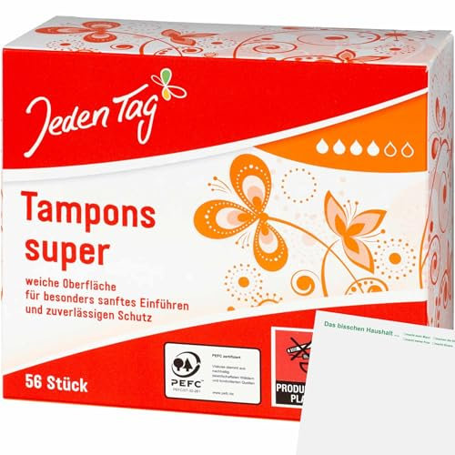 usy Bundle für Jeden Tag Tampons Super (56Stk Packung) + usy Block