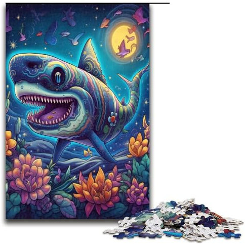 für Erwachsene 1000 Deep Jaws Puzzles für Holzpuzzle Weihnachtspuzzle Geschenke 75x50cm