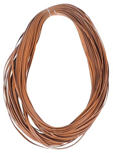 Zerodeko Pe Kunststoff Rattan Reparaturband 8x1,2mm Grau Braun Flexibel Bruchfest für Selbstgemacht Korbmöbel Stuhl und Gartenmöbel Reparatur