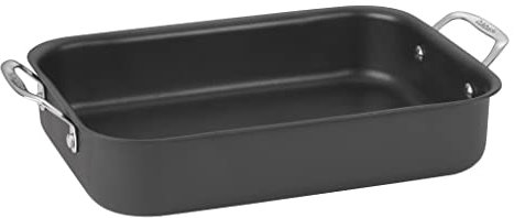 Cuisinart Chef's Classic 6117-14P1 6117-14 Poêle à lasagnes antiadhésive anodisée dure 35,6 cm, aluminium, noir