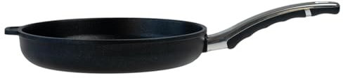 BAF Pfanne Induktion Ø 26 cm - flacher Rand - große runde beschichtete Bratpfanne aus Aluminiumguss