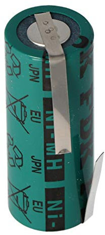 Akku NiMH 2200mAh 4/5A, 43x17mm passend für Braun Oral-B Triumph Serie (bitte Maße prüfen)