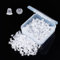 Pandahall 200 Cantidad Tapones tuerca claros de plastico suave para pendientes, 4x3.5x3.5mm