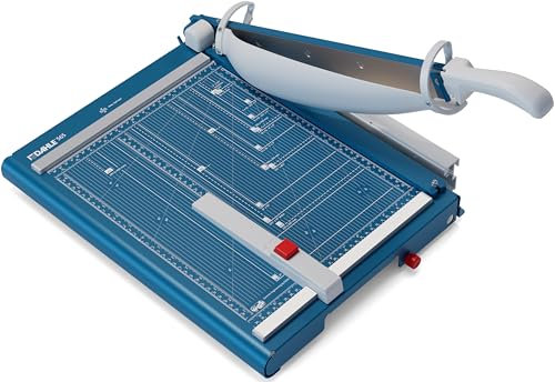 Dahle 565 Premium Hebelschneider, 35 Blatt Kapazität, selbstschärfende Klinge, automatische Klemme, mit Sicherheitsschutz