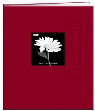 Pioneer MB-811CBF 8 1/2 Inch by 11 Inch Postbound Frame Cover Memory Book, Apple Red