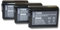 vhbw 3X Akku kompatibel mit Sony Alpha 6100, 6300, 6400, 6500 Kamera (950mAh, 7,2V, Li-Ion) mit Infochip