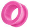 Piercingfaktor Flesh Tunnel Ohr Schraub Ear Plug Piercing Kunststoff Acryl Schraubverschluss Rund Creole 8mm Pink
