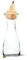 Zirbenbirne Set mit 1 Liter Misura Wasserkaraffe - luftgetrocknetes Zirbenholz